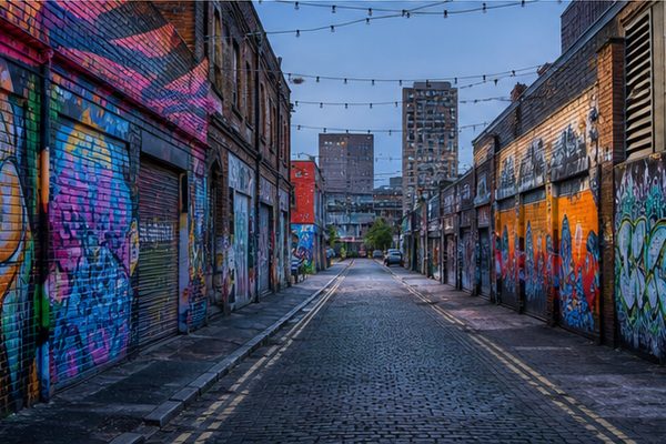 Contemporary arts setting in Digbeth Birmingham