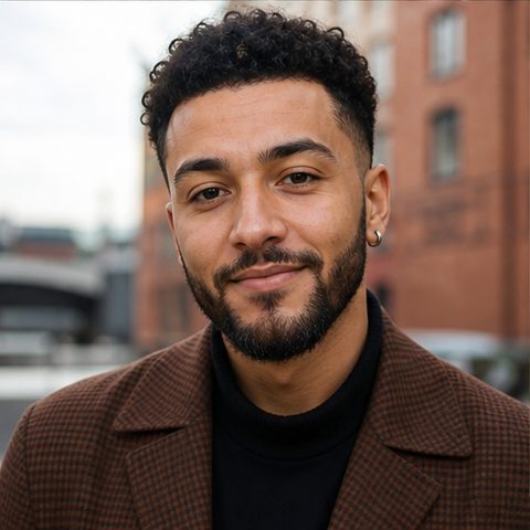 Young adult creative man in Birmingham