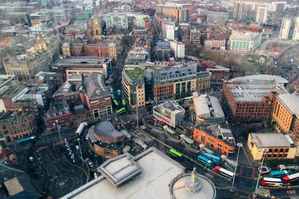 Liverpool city skyline